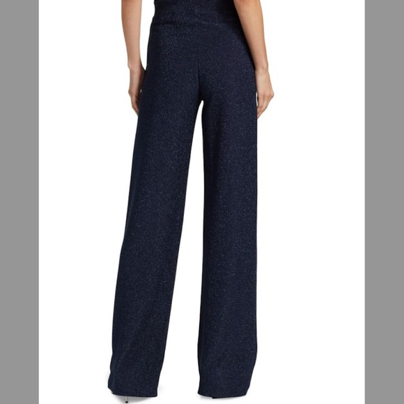 Chiara Boni Le Petit Robe Nazife Glitter Pants in Midnight Blue - Picture 5 of 6